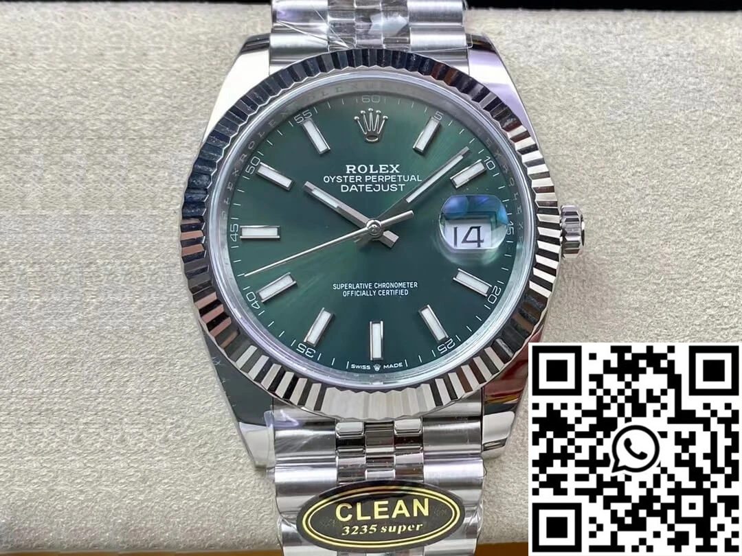 Rolex Datejust M126334-0027 Clean Factory Mint Green Dial