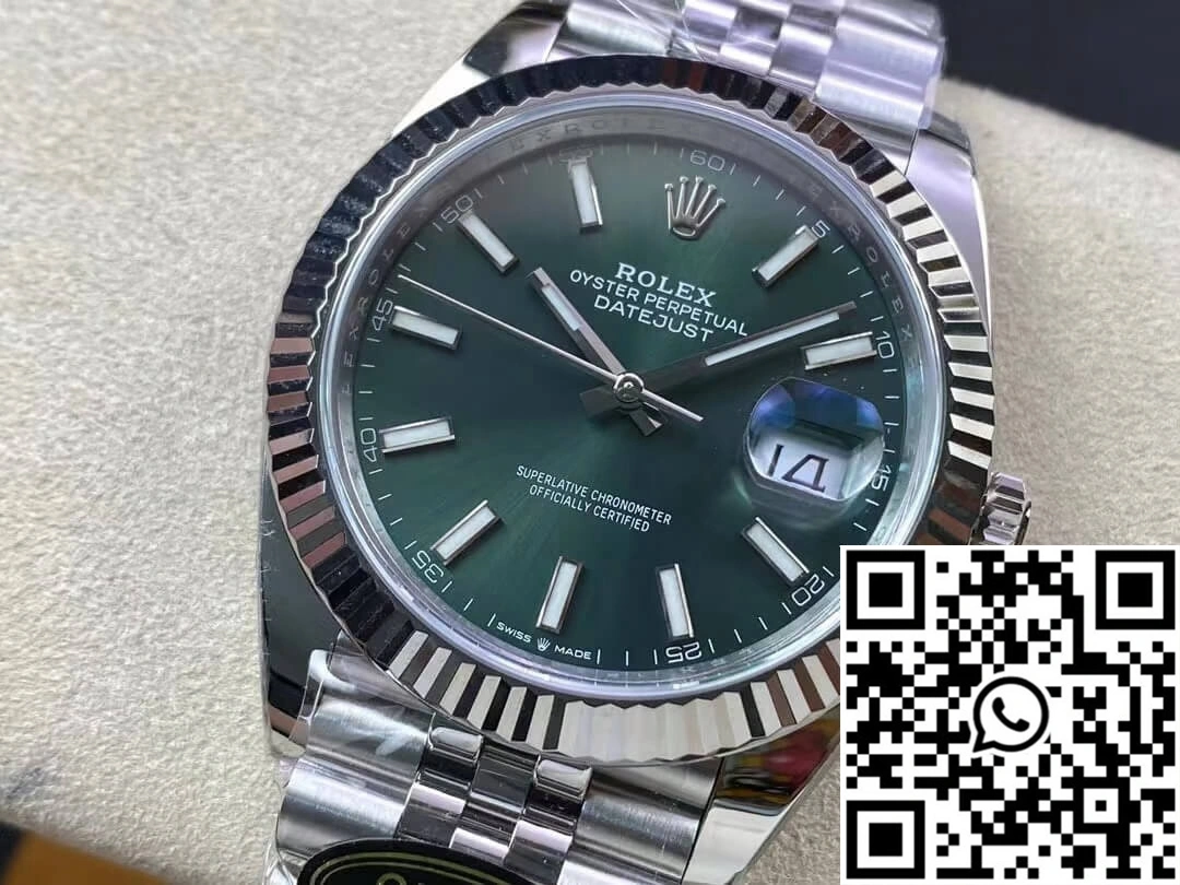 Rolex Datejust M126334-0027 Clean Factory Mint Green Dial