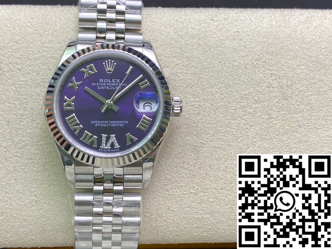 Rolex Datejust M178274-0088 31MM EW Factory Purple Dial