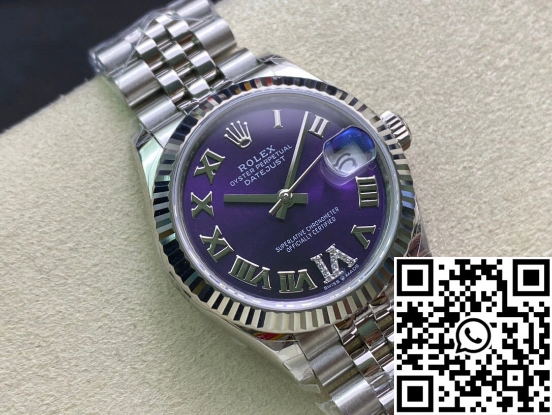 Rolex Datejust M178274-0088 31MM EW Factory Purple Dial