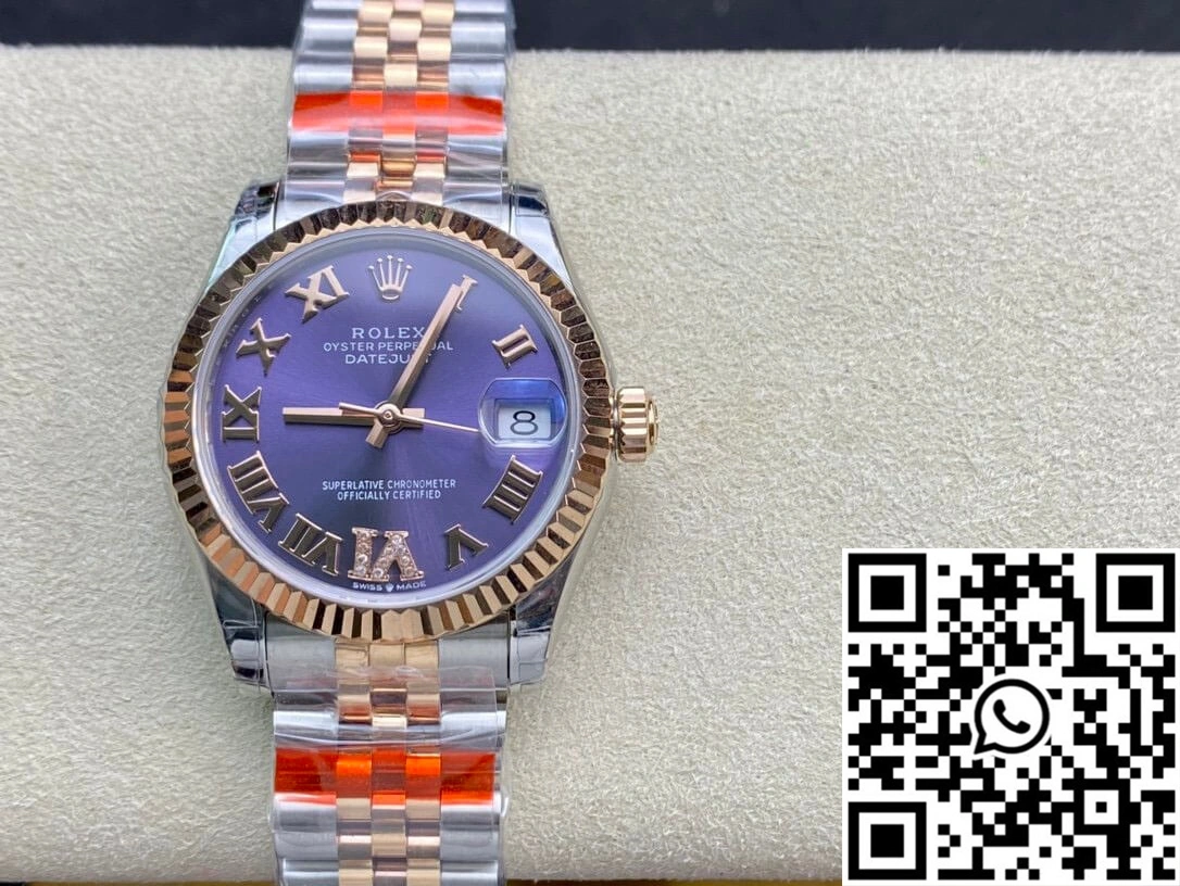 Rolex Datejust M278271-0020 TW Factory Diamond Eggplant Purple Dial