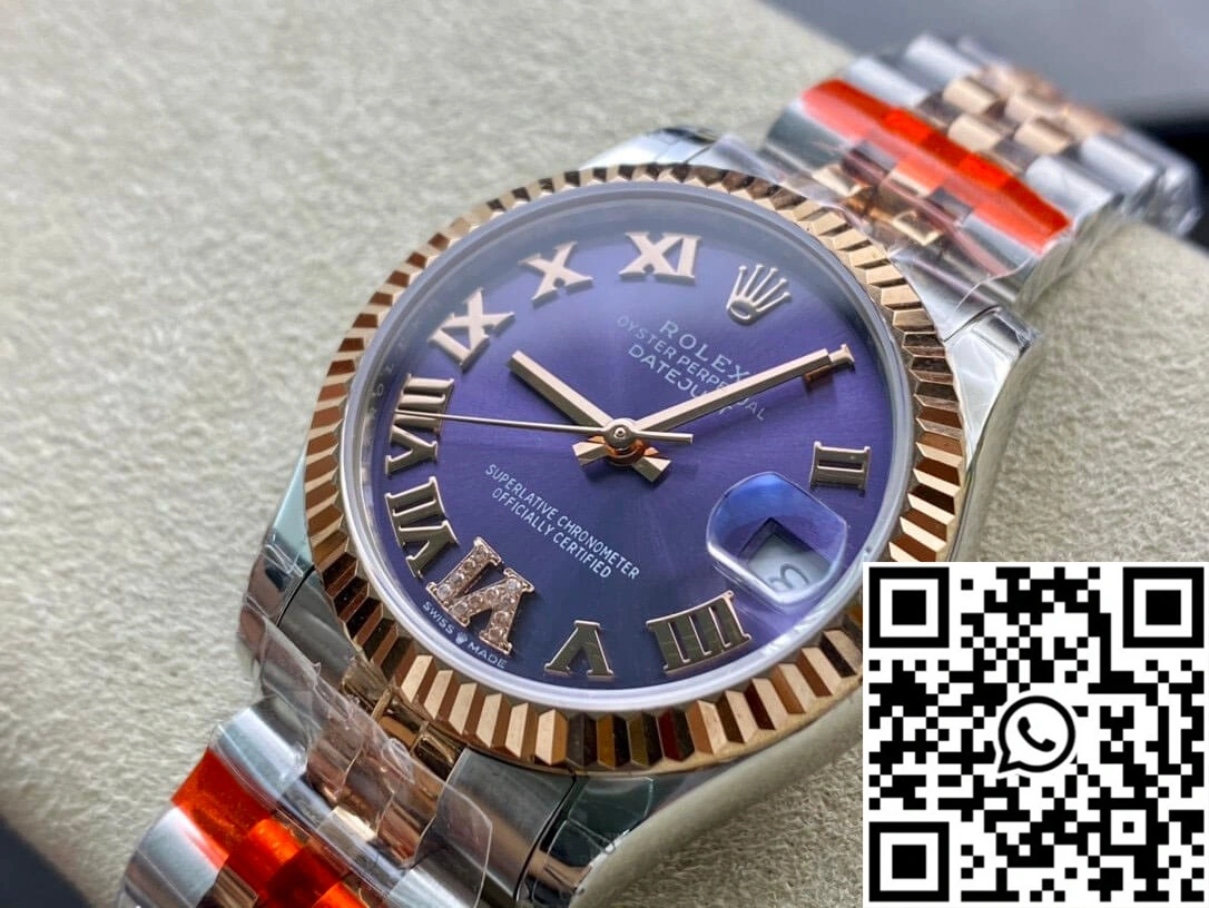 Rolex Datejust M278271-0020 TW Factory Diamond Eggplant Purple Dial