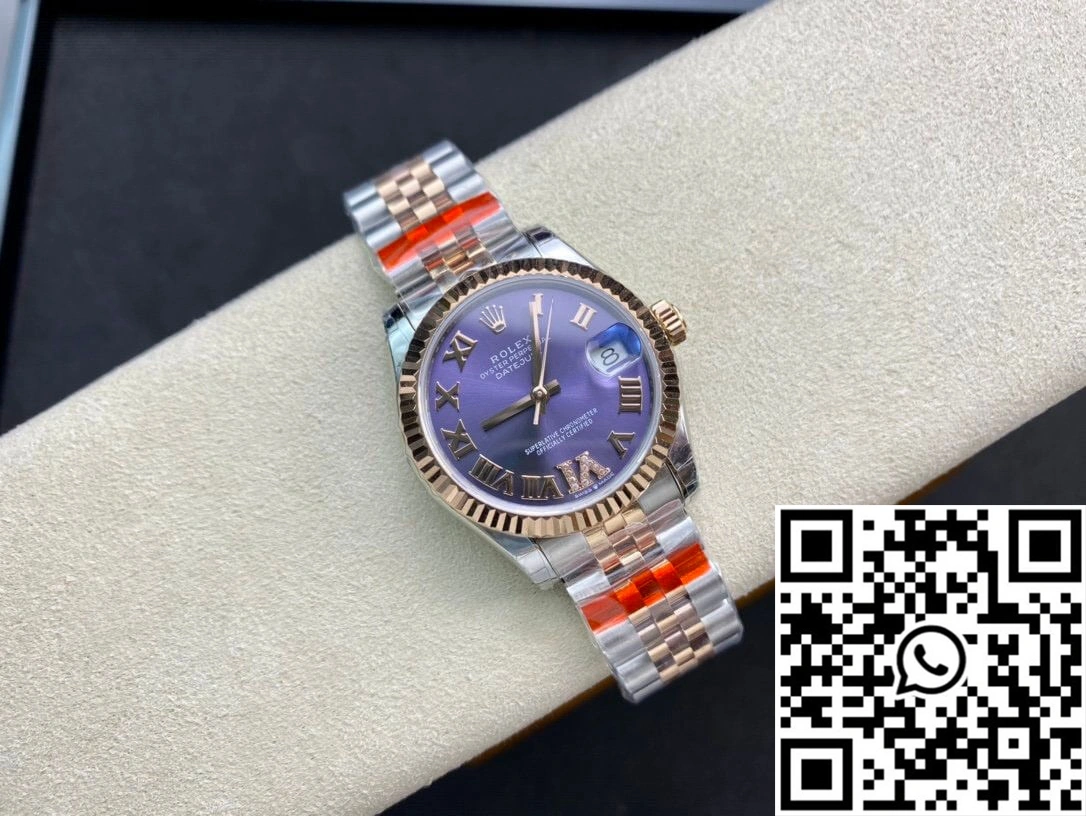 Rolex Datejust M278271-0020 TW Factory Diamond Eggplant Purple Dial