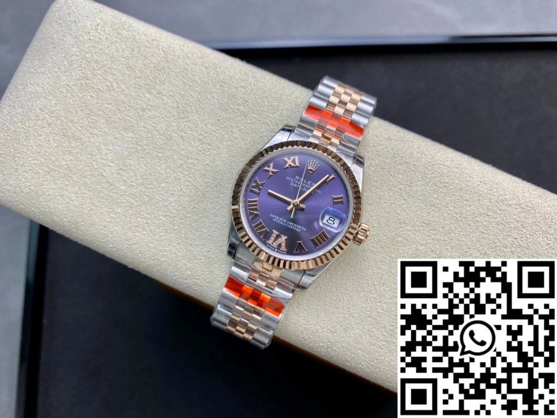 Rolex Datejust M278271-0020 TW Factory Diamond Eggplant Purple Dial