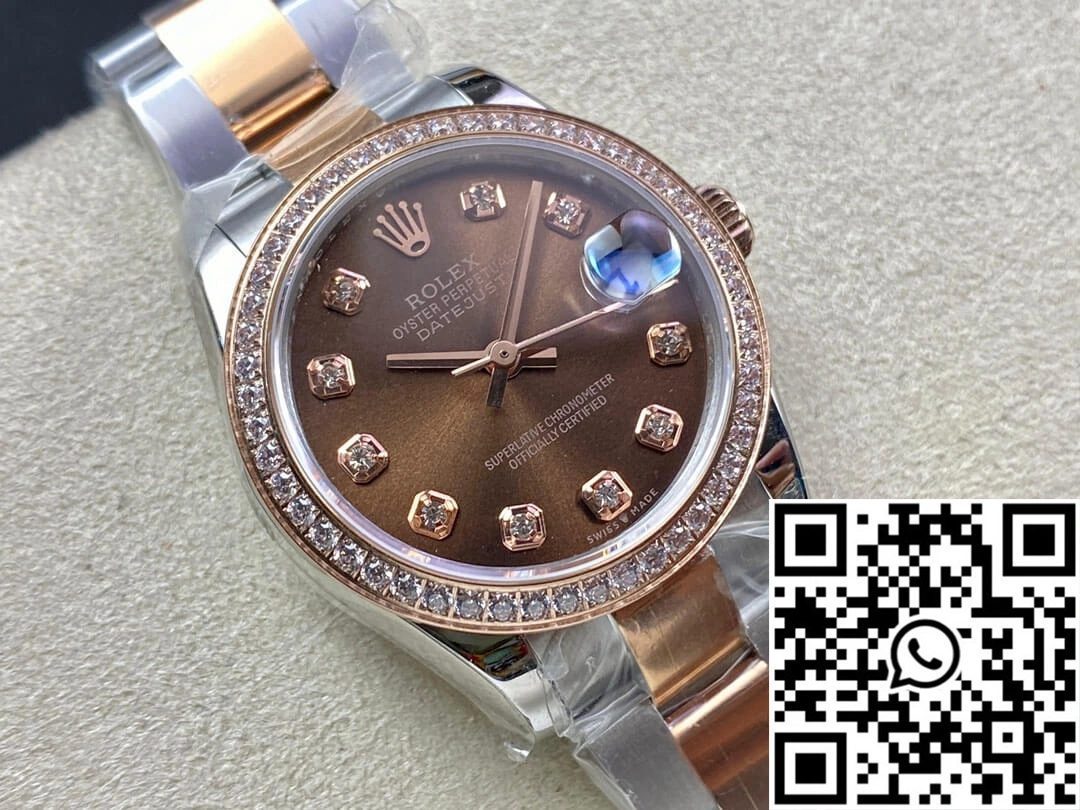 Rolex Datejust M278381RBR-0027 31MM EW Factory Diamond Bezel