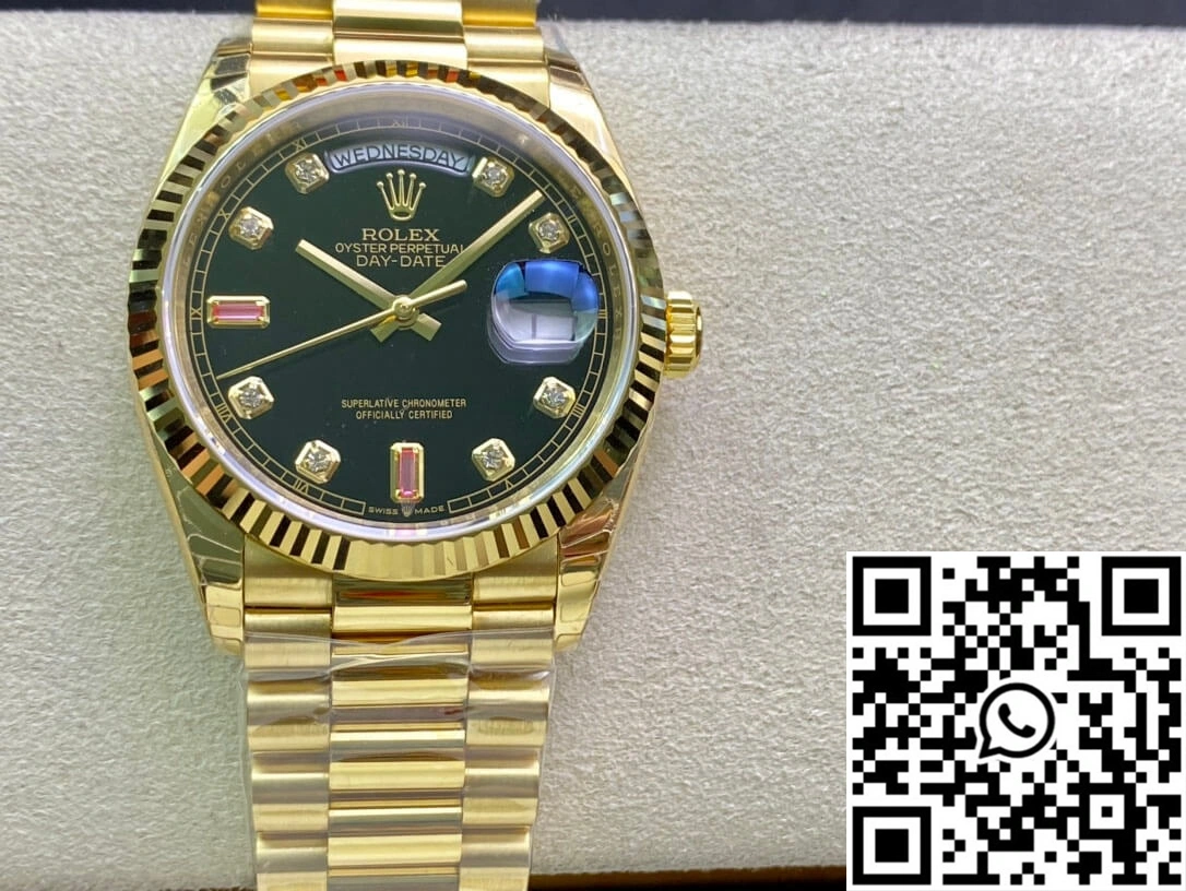 Rolex Day Date 118208 EW Factory Yellow Gold