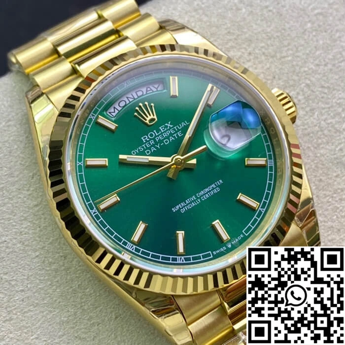 Rolex Day Date 118238 EW Factory Green Dial
