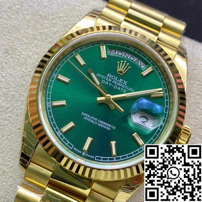 Rolex Day Date 118238 EW Factory Green Dial