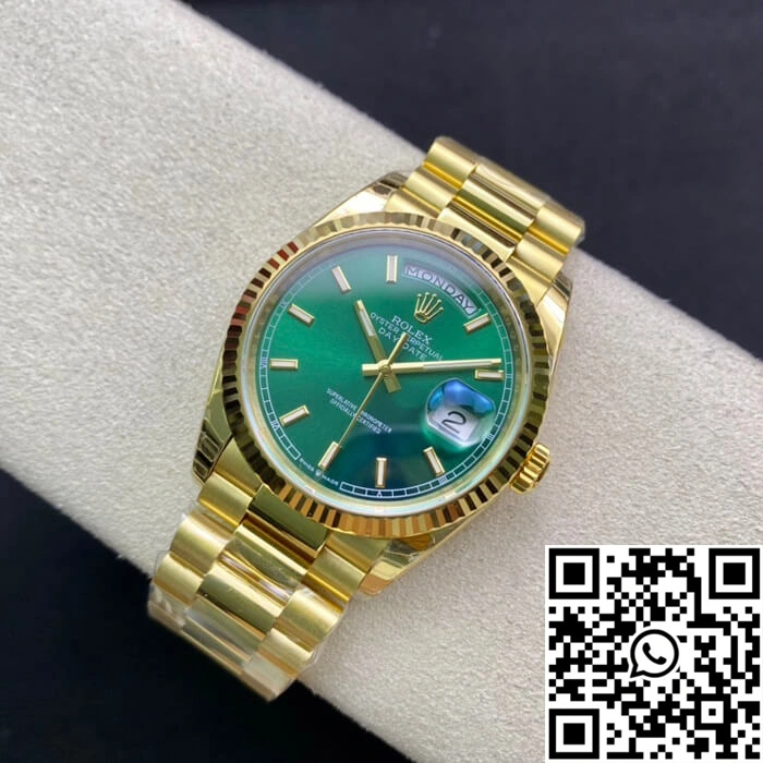 Rolex Day Date 118238 EW Factory Green Dial