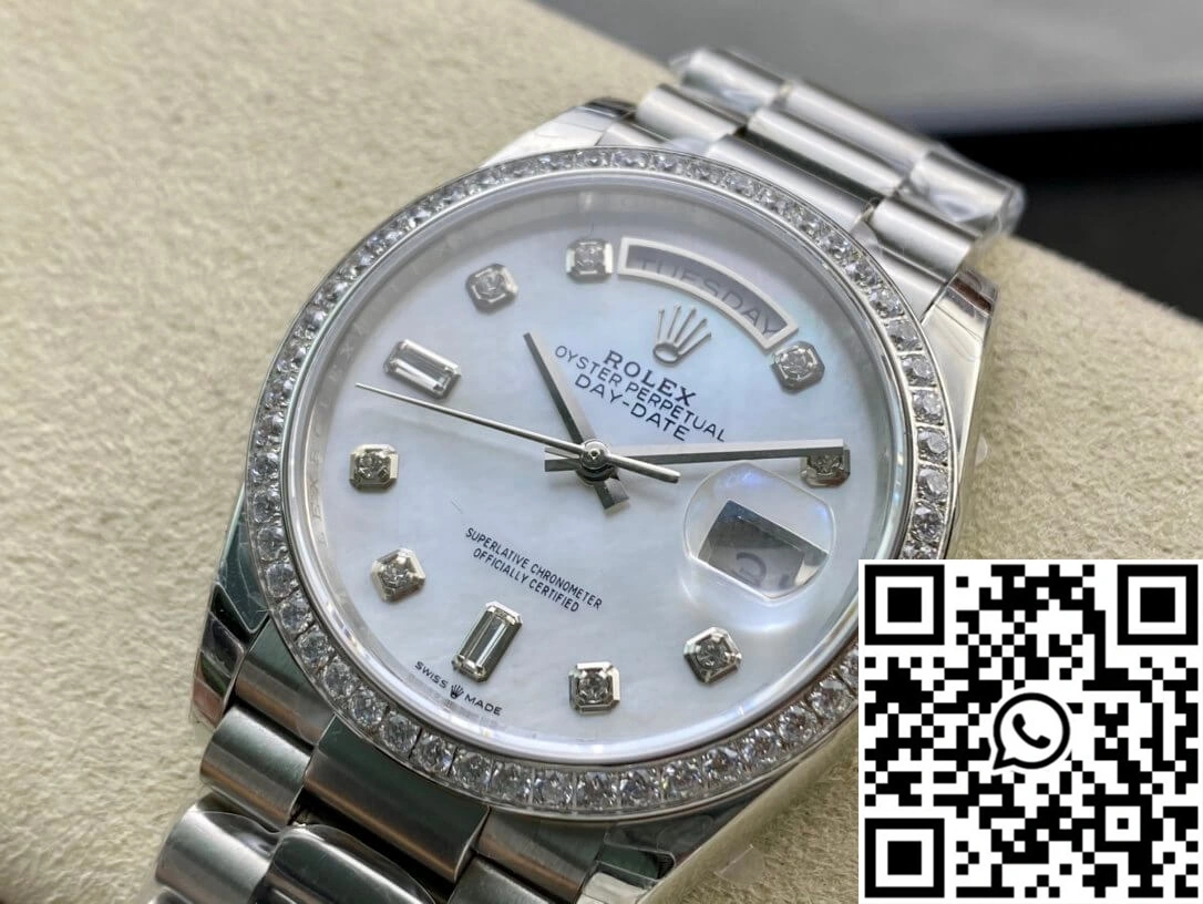 Rolex Day Date 128396TBR-0005 EW Factory Diamond-set Bezel