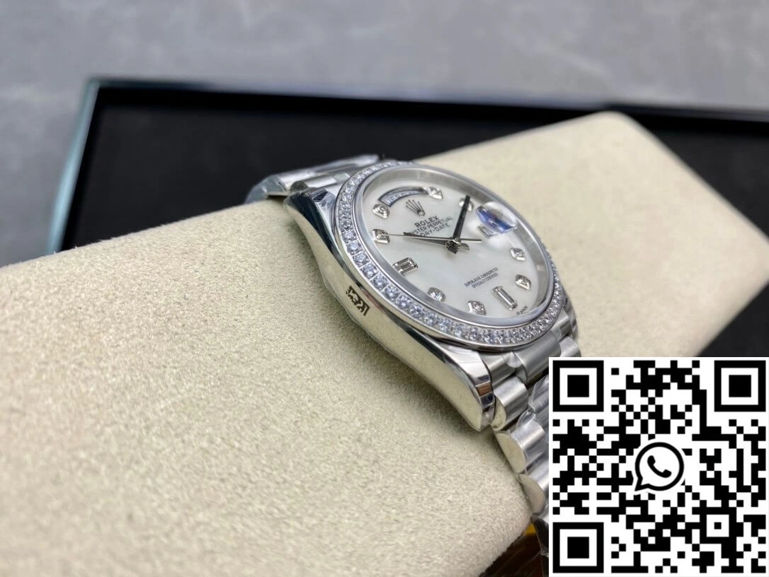Rolex Day Date 128396TBR-0005 EW Factory Diamond-set Bezel