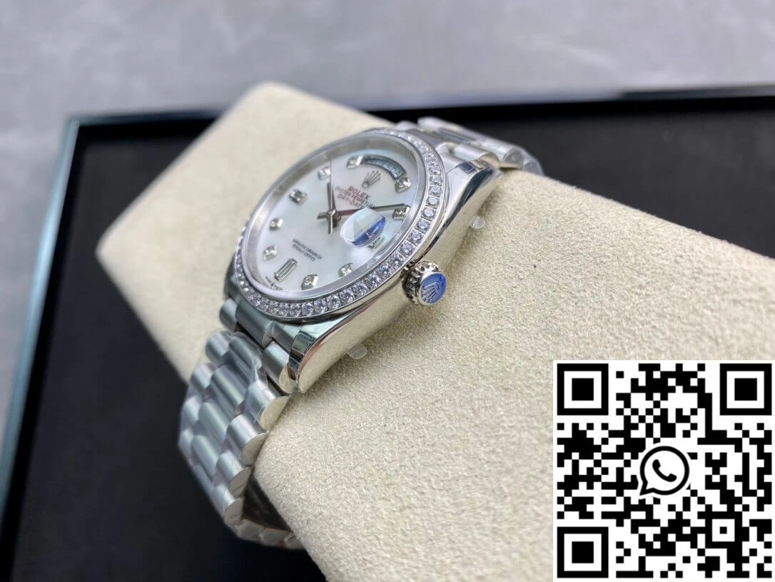 Rolex Day Date 128396TBR-0005 EW Factory Diamond-set Bezel