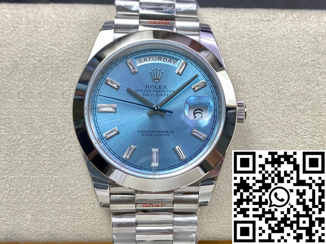 Rolex Day Date 228206 EW Factory Ice Blue Dial