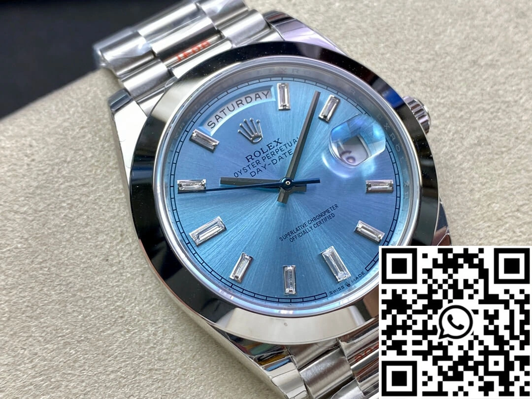 Rolex Day Date 228206 EW Factory Ice Blue Dial