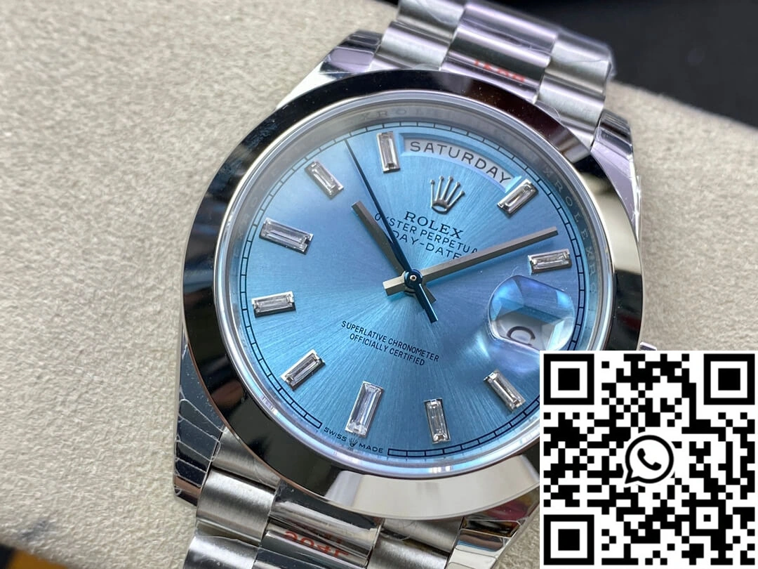 Rolex Day Date 228206 EW Factory Ice Blue Dial