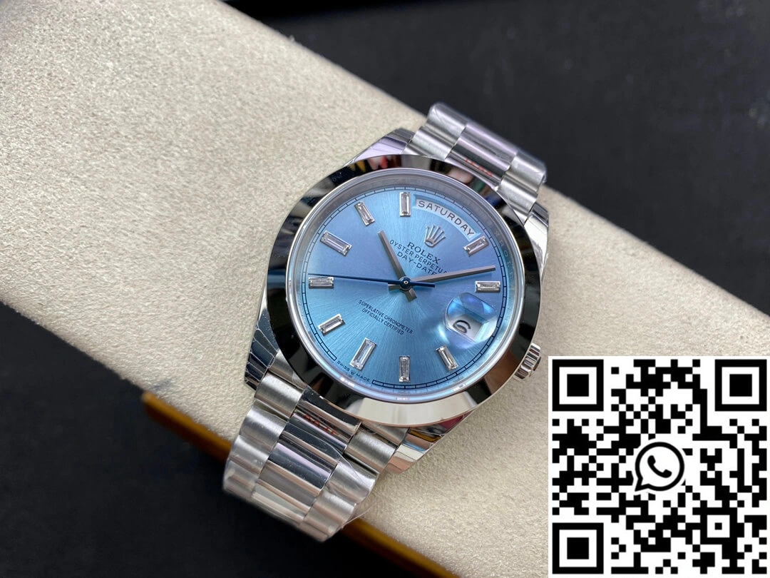 Rolex Day Date 228206 EW Factory Ice Blue Dial
