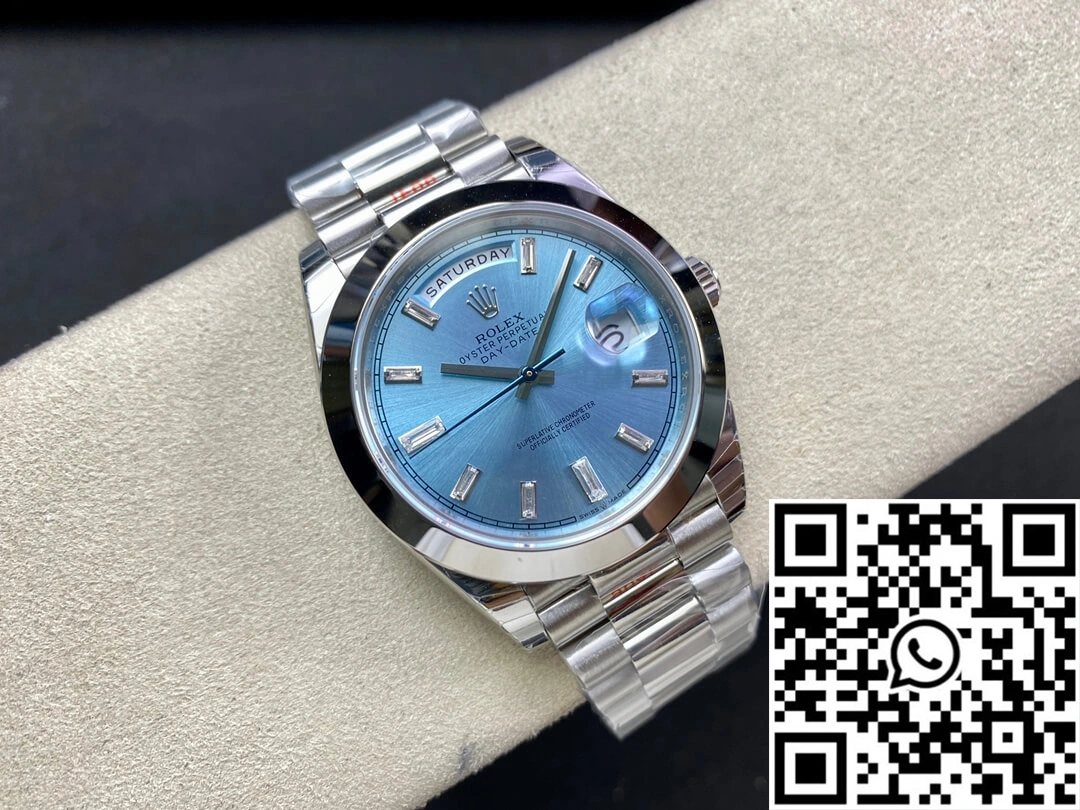 Rolex Day Date 228206 EW Factory Ice Blue Dial