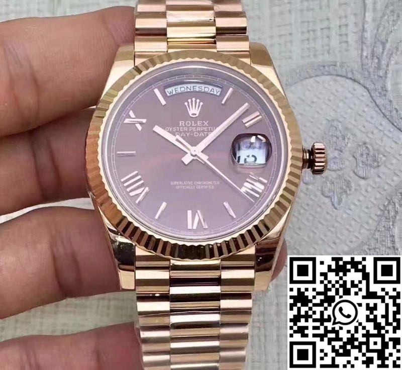 Rolex Day Date 228235 2018 40mm EW Factory Purple Dial