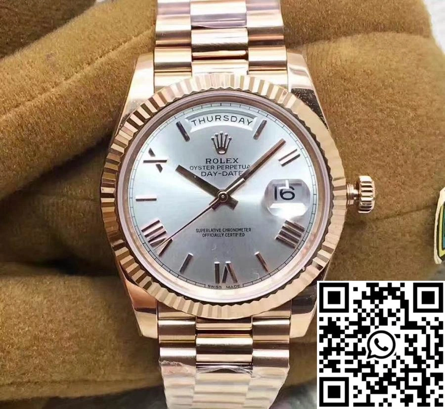 Rolex Day-Date 40 228235 Rose Gold 40MM EW Factory Sundust Dial