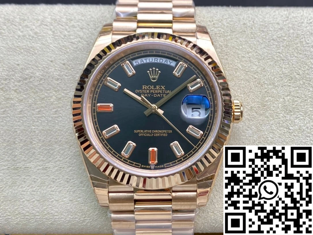 Rolex Day Date 40MM EW Factory Black Dial