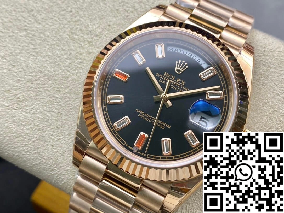 Rolex Day Date 40MM EW Factory Black Dial