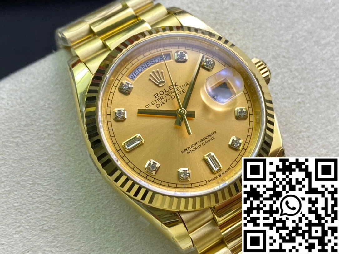 Rolex Day-Date M128238-0008 Yellow Gold EW Factory Champagne Dial