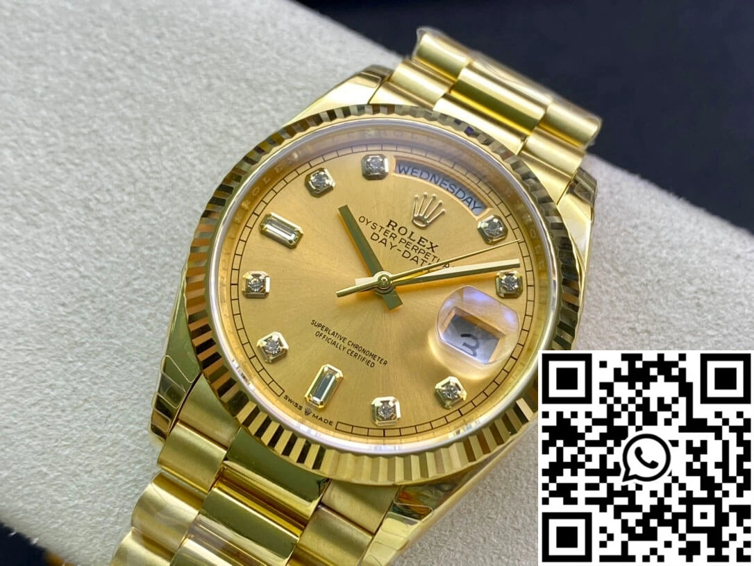 Rolex Day-Date M128238-0008 Yellow Gold EW Factory Champagne Dial