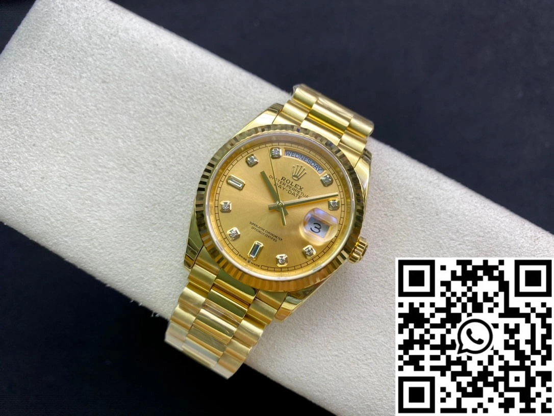 Rolex Day-Date M128238-0008 Yellow Gold EW Factory Champagne Dial