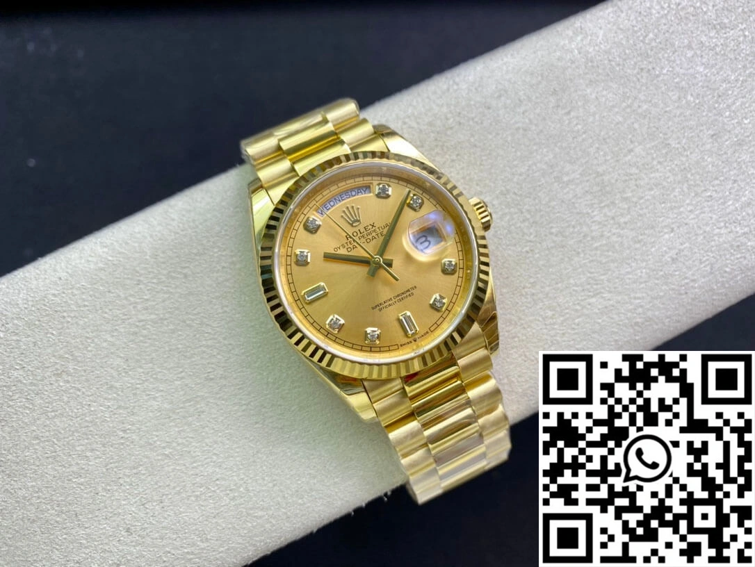 Rolex Day-Date M128238-0008 Yellow Gold EW Factory Champagne Dial