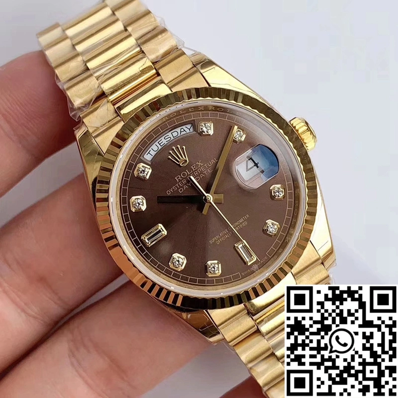 Rolex Day-Date M128238-0022 Yellow Gold EW Factory Gray Dial