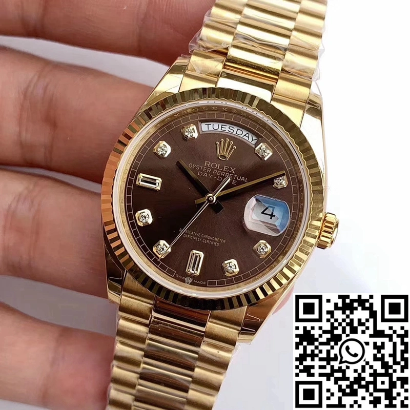 Rolex Day-Date M128238-0022 Yellow Gold EW Factory Gray Dial