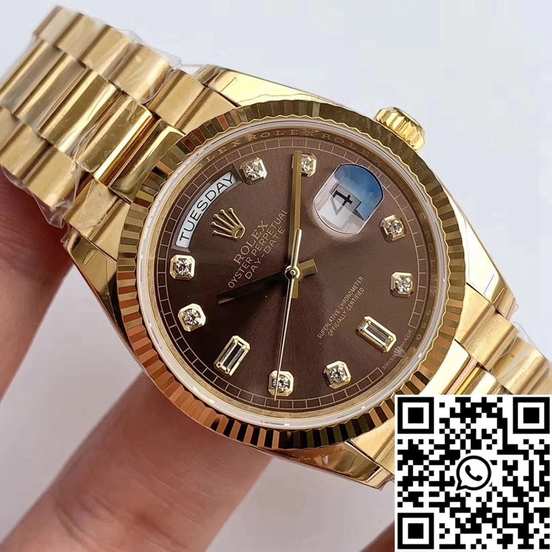 Rolex Day-Date M128238-0022 Yellow Gold EW Factory Gray Dial