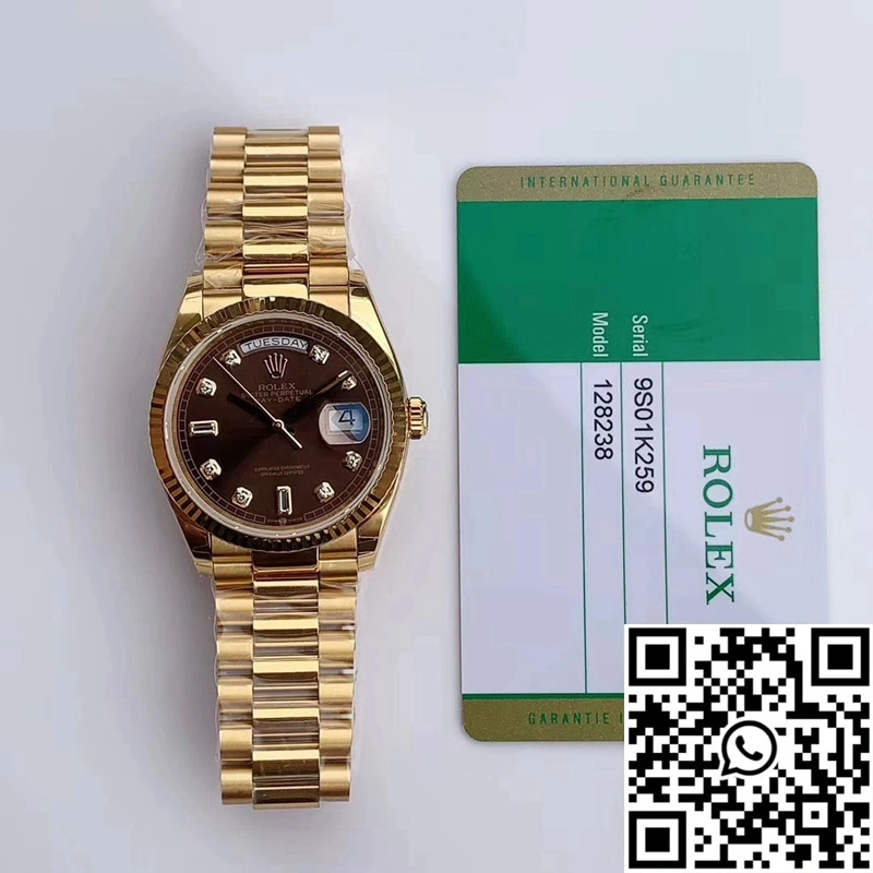 Rolex Day-Date M128238-0022 Yellow Gold EW Factory Gray Dial