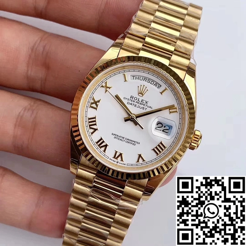 Rolex Day-Date M128238 EW Factory White Dial Roman Time Scale