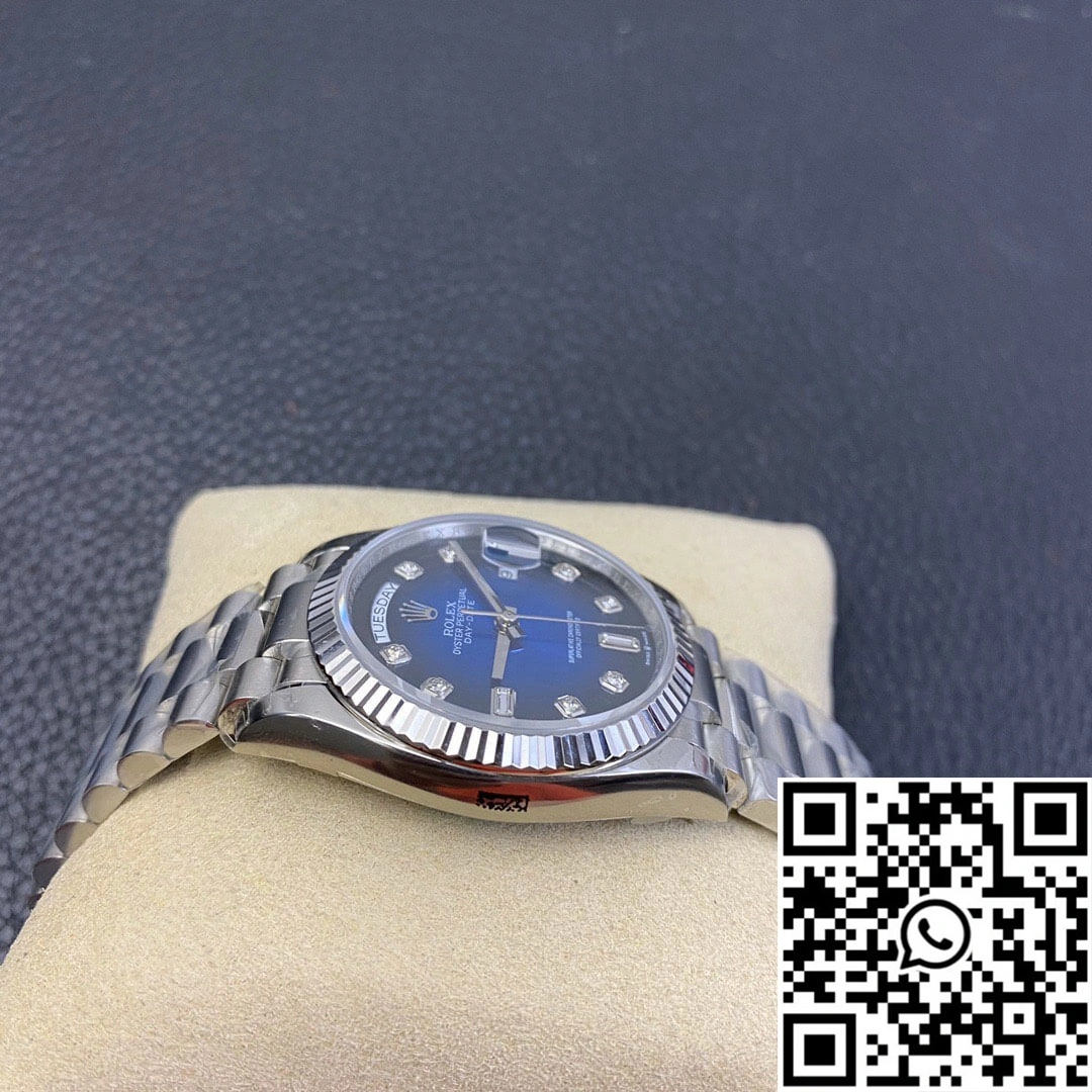 Rolex Day-Date M128239-0023 EW Factory Diamond Gradient Blue Dial