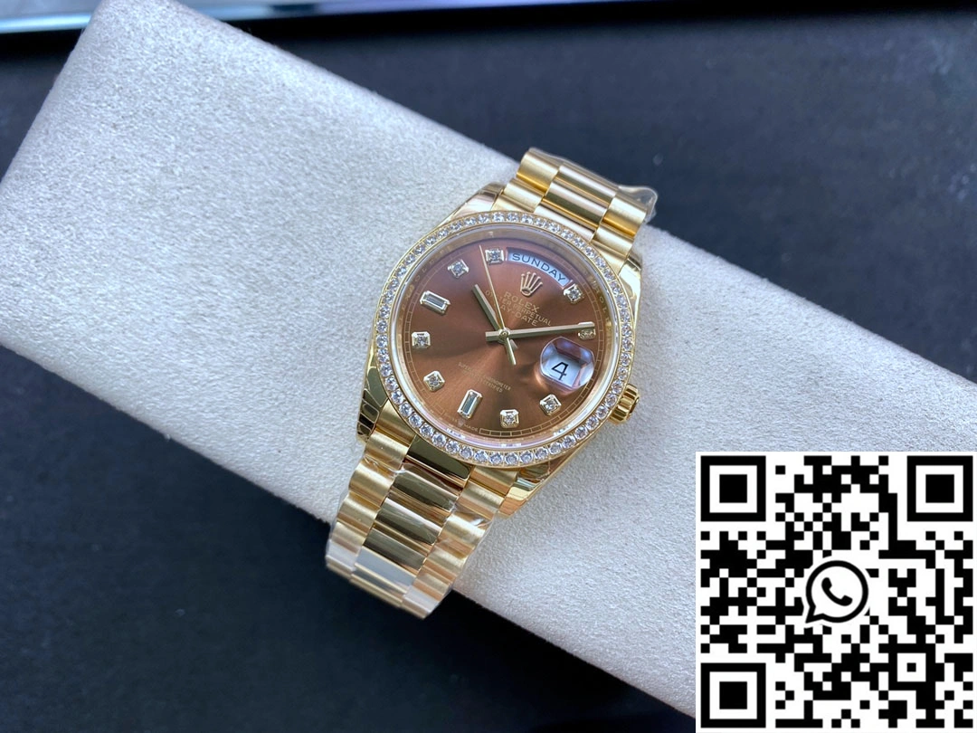 Rolex Day Date M128348RBR-0005 EW Factory Brown Dial