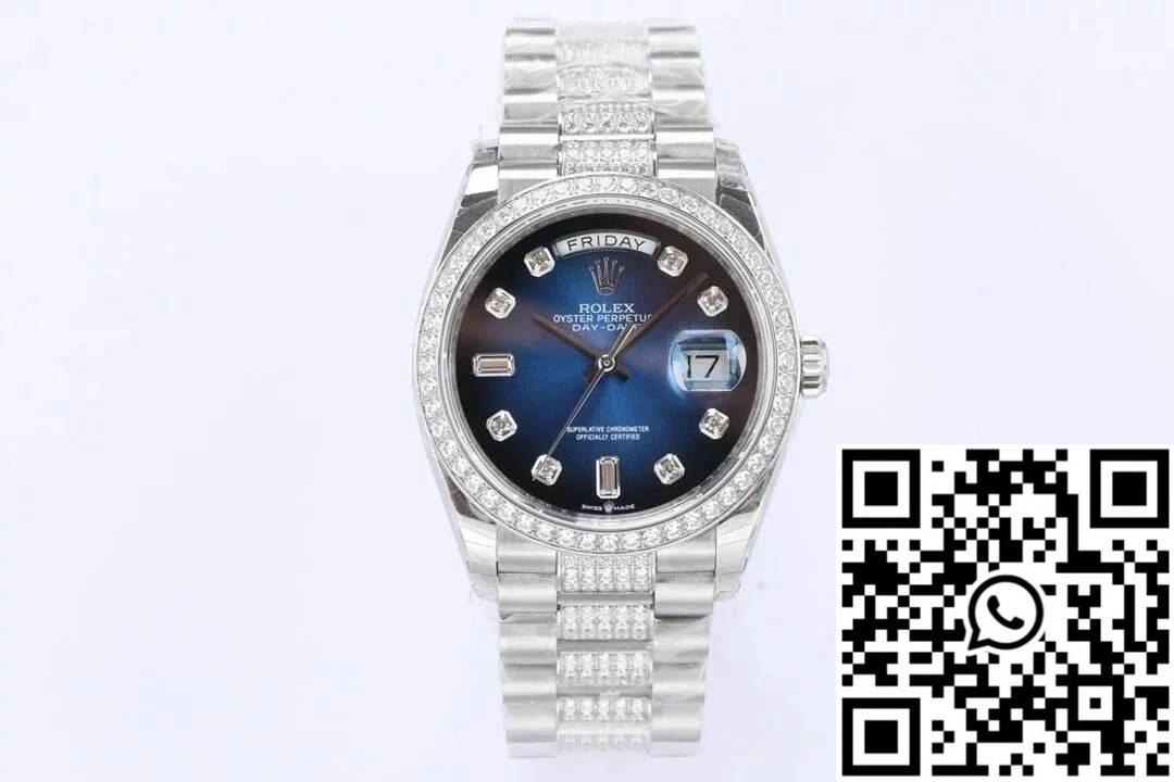Rolex Day Date M128349RBR-0016 EW Factory Diamond Bezel