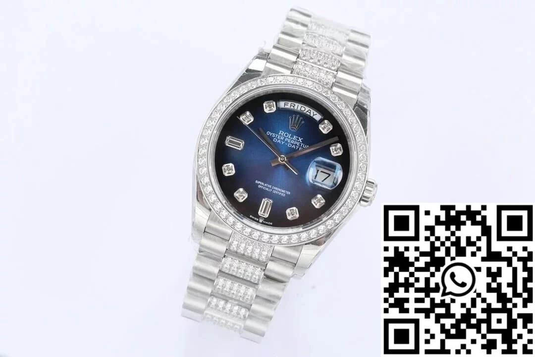 Rolex Day Date M128349RBR-0016 EW Factory Diamond Bezel