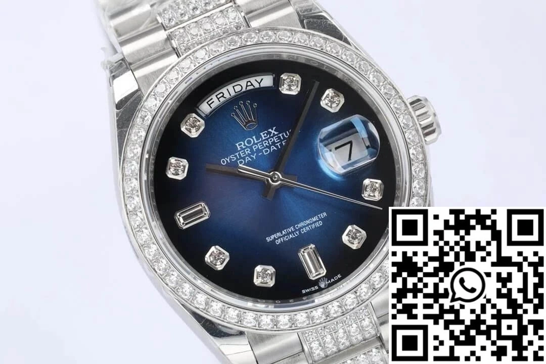 Rolex Day Date M128349RBR-0016 EW Factory Diamond Bezel