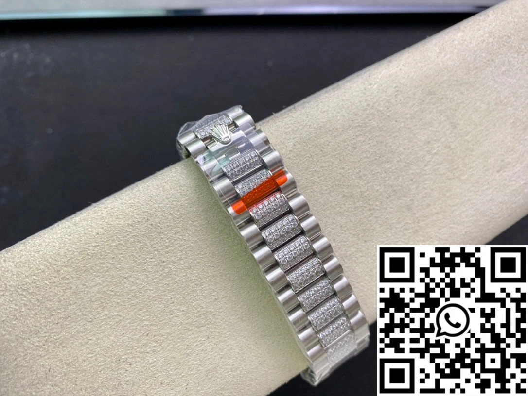 Rolex Day Date M128349RBR-0026 EW Factory Diamond-Set Bezel