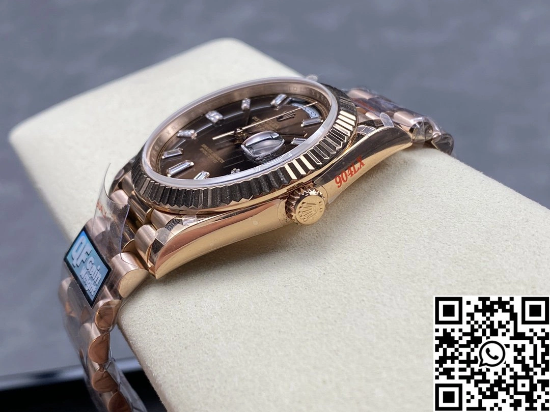 Rolex Day Date M228235-0003 QF Factory v5 Tungsten Steel Chocalate Dial
