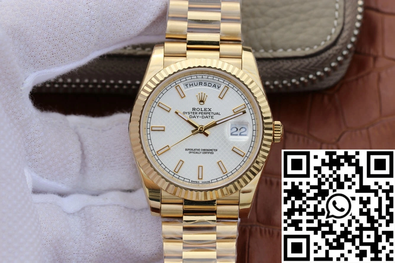 Rolex Day-Date M228238-0008 EW Factory Silver Dial