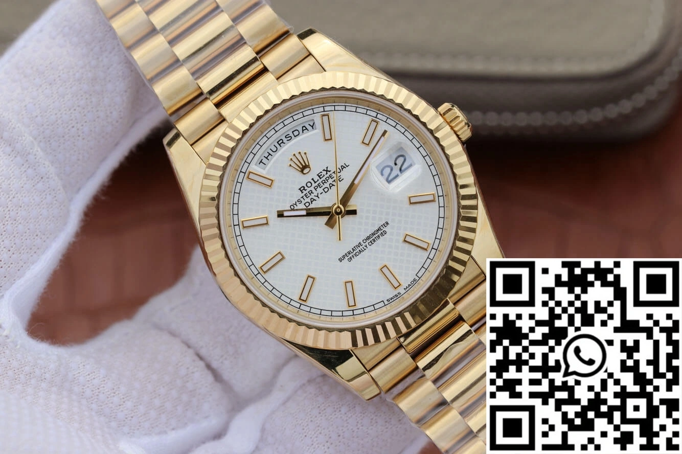 Rolex Day-Date M228238-0008 EW Factory Silver Dial
