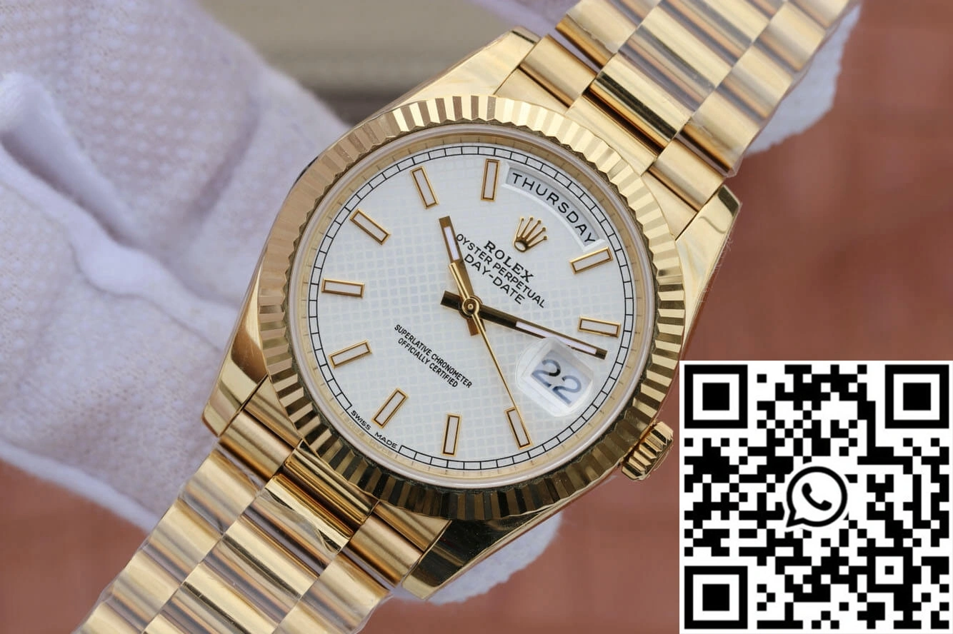 Rolex Day-Date M228238-0008 EW Factory Silver Dial