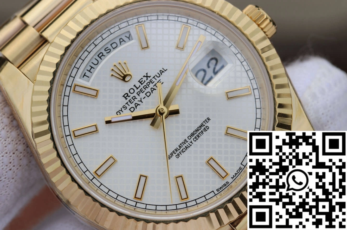 Rolex Day-Date M228238-0008 EW Factory Silver Dial