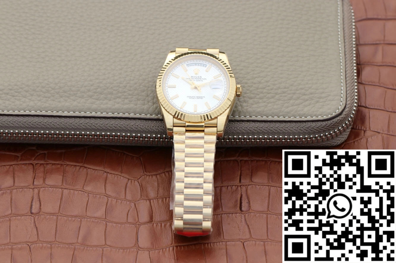 Rolex Day-Date M228238-0008 EW Factory Silver Dial