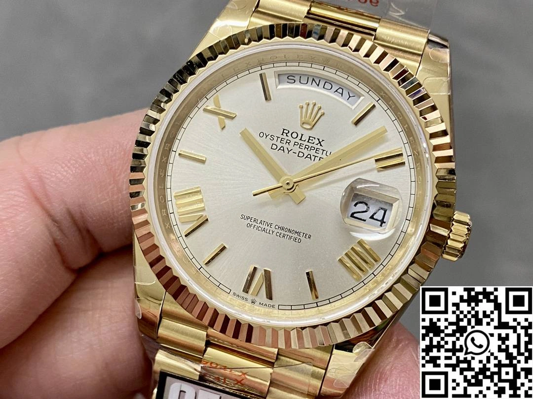 Rolex Day Date M228238-0042 QF Factory v5 Tungsten Steel White Dial