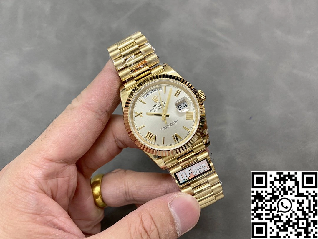 Rolex Day Date M228238-0042 QF Factory v5 Tungsten Steel White Dial