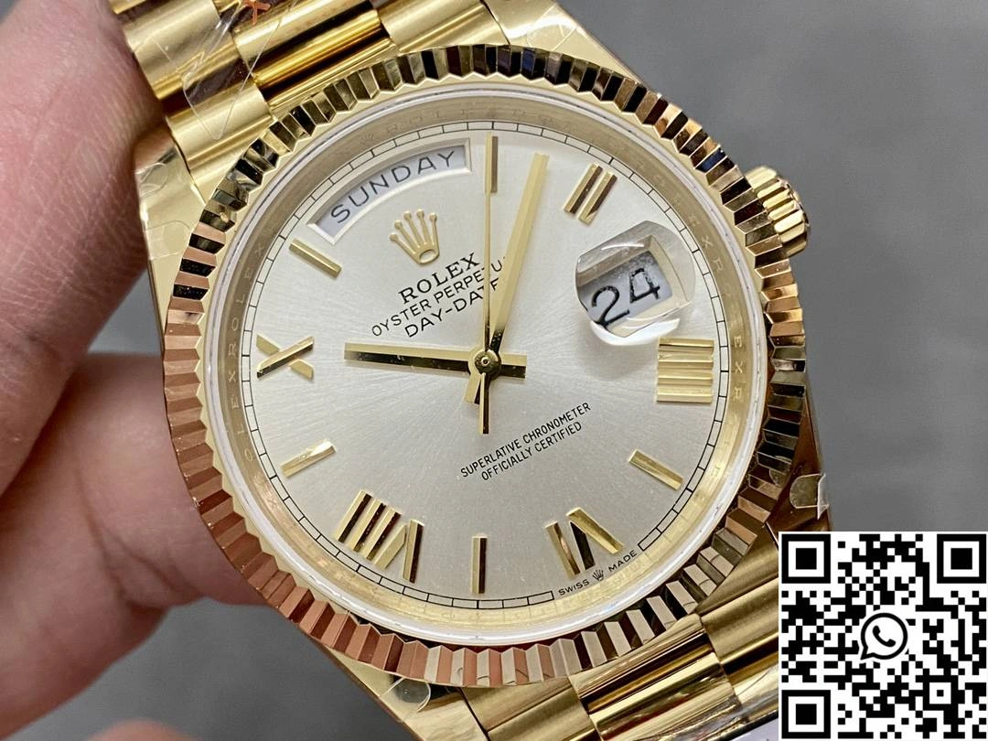 Rolex Day Date M228238-0042 QF Factory v5 Tungsten Steel White Dial