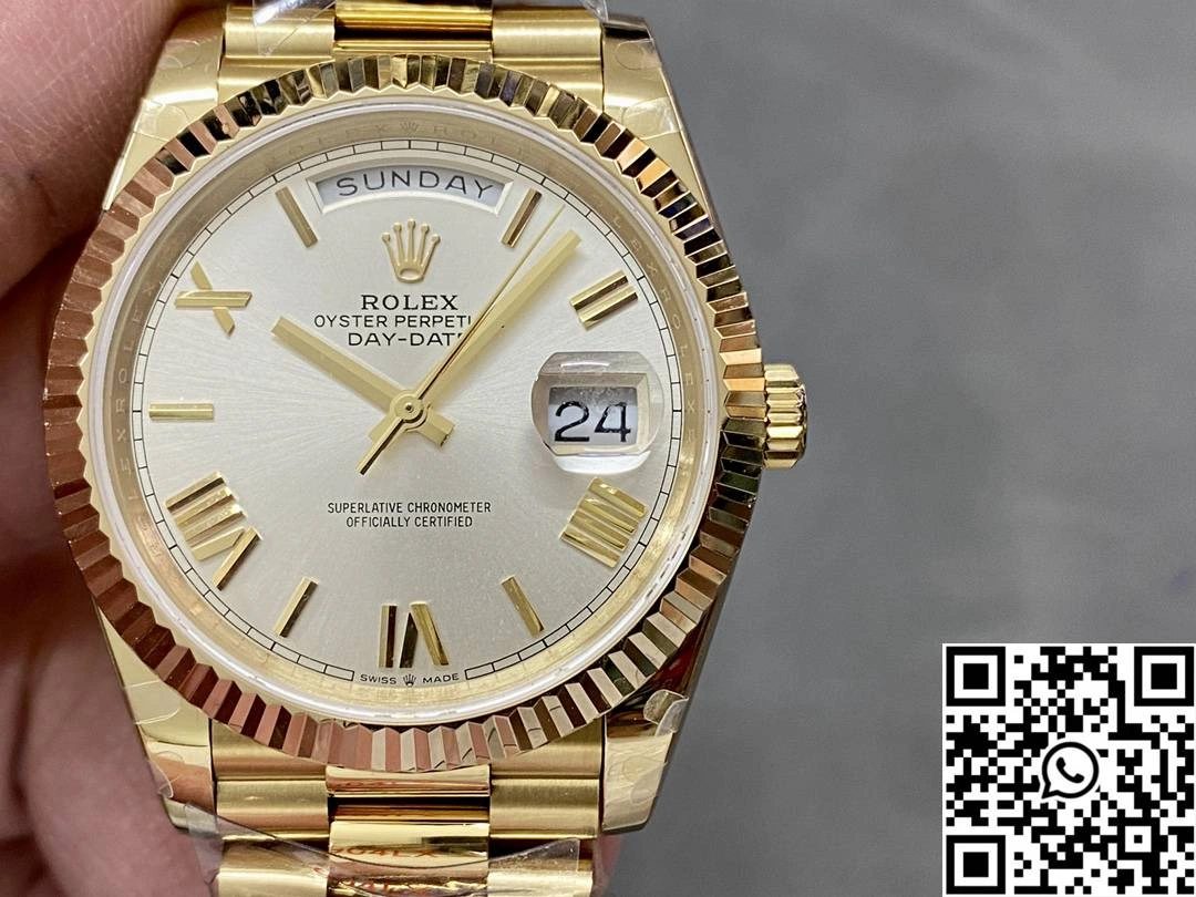 Rolex Day Date M228238-0042 QF Factory v5 Tungsten Steel White Dial